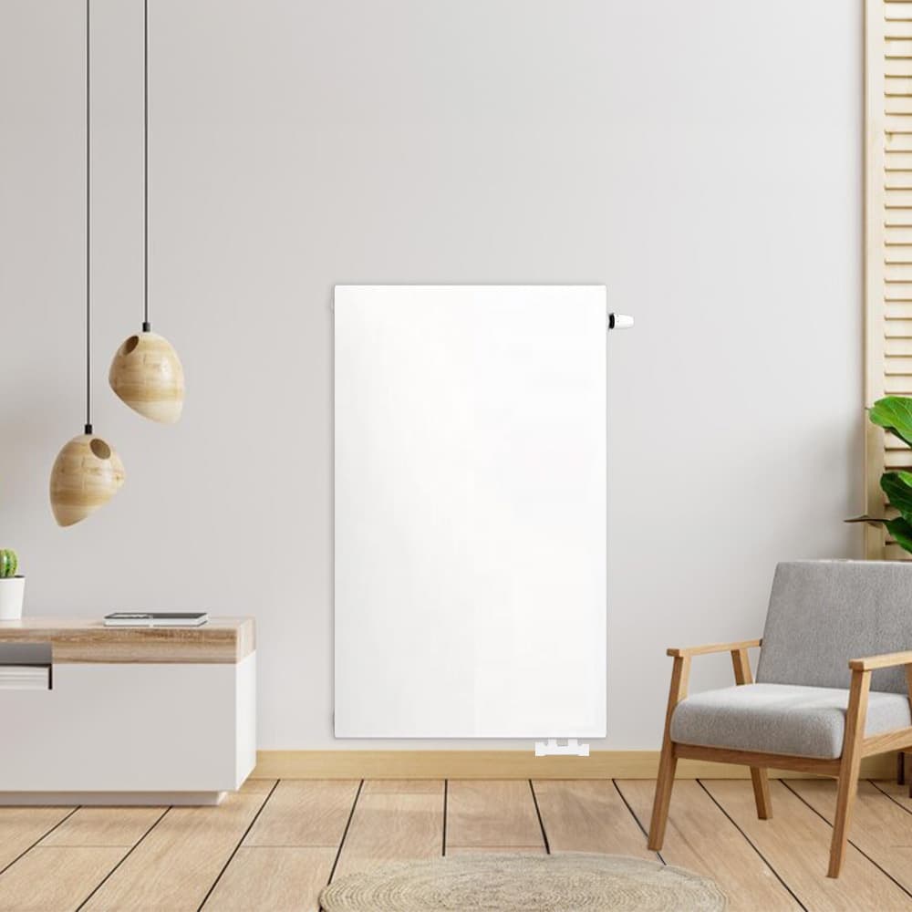 H90 x B60 T22 - Paneelradiator C6 vlakke voorzijde Wit