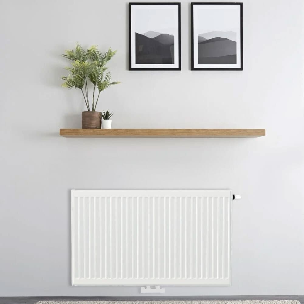 H50 x B260 T33 - Paneelradiator C4 geribbelde voorzijde Wit