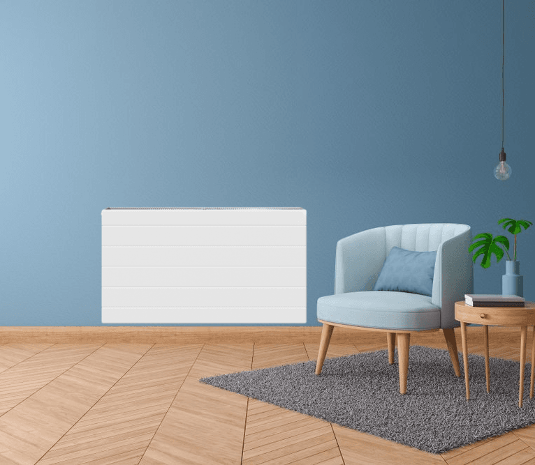 H30 x B140 T33 - Paneelradiator C4 gegroefde voorzijde Wit