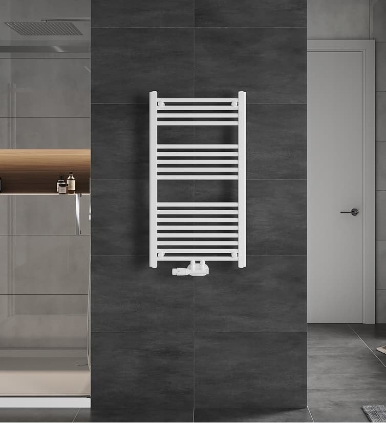 H140 x B60 cm - Handdoekradiator - Wit
