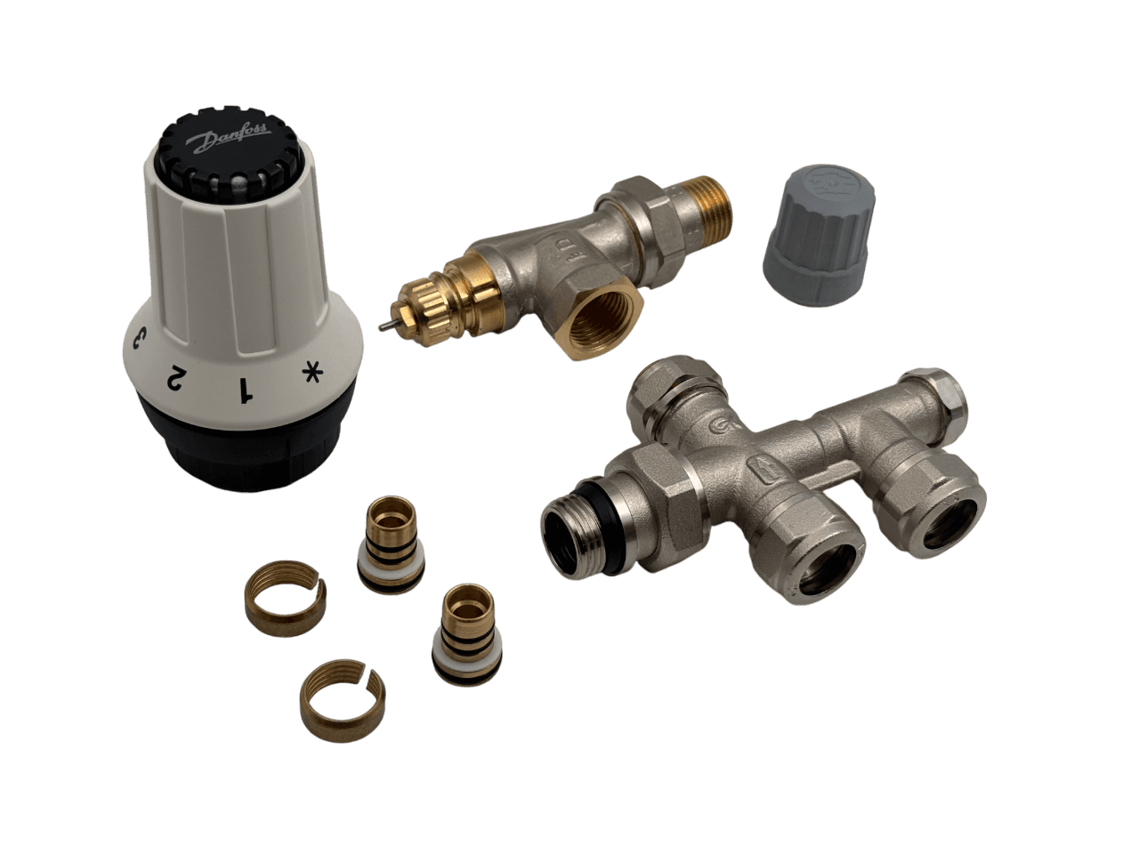 combi Danfoss thermo haaks verkeerd + GK onderblok 16mm