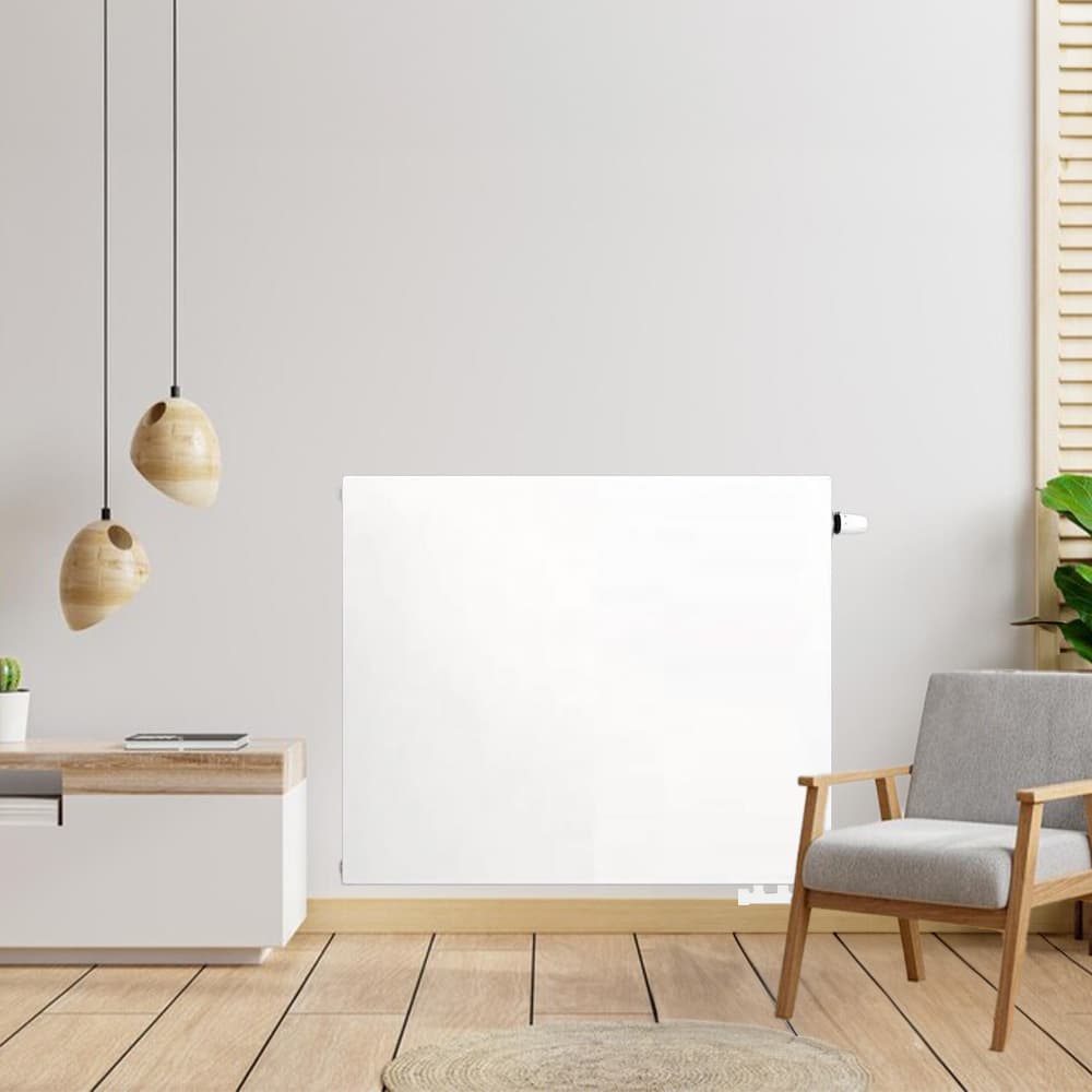 H90 x B80 T22 - Paneelradiator C6 vlakke voorzijde Wit