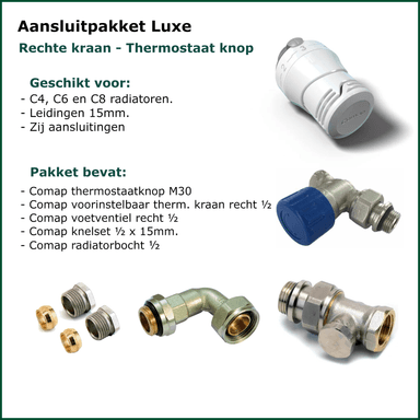 Set 3 - Zij Aansluitset recht - Luxe