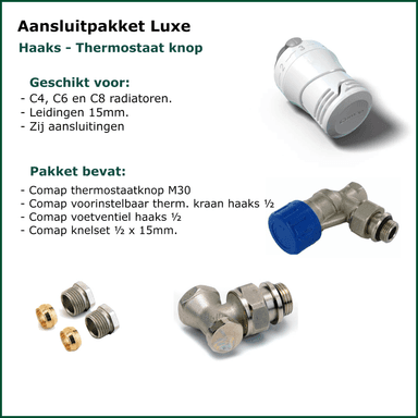 Set 5 - Zij Aansluitset Haaks - Luxe