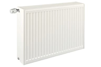 H40 x B60 T33 - Paneelradiator C8 geribbelde voorzijde Wit