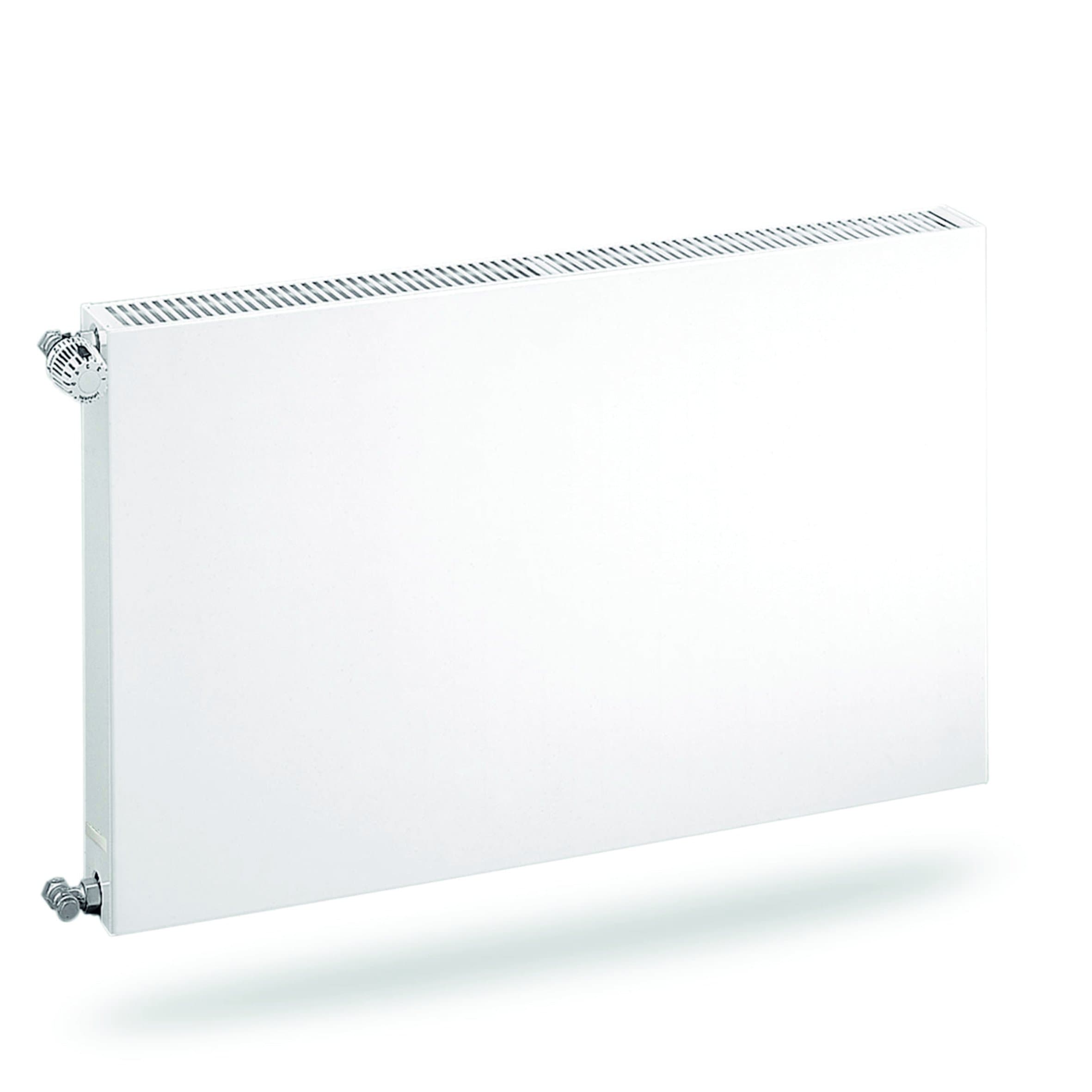 H60 x B100 T22 - Hybride Paneelradiator C8 vlakke voorzijde Wit
