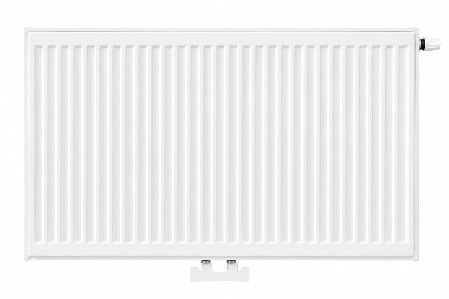H60 x B120 T22 - Hybride Paneelradiator C4 geribbelde voorzijde Wit