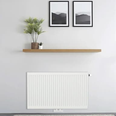 H30 x B80 T33 - Paneelradiator C4 geribbelde voorzijde Wit