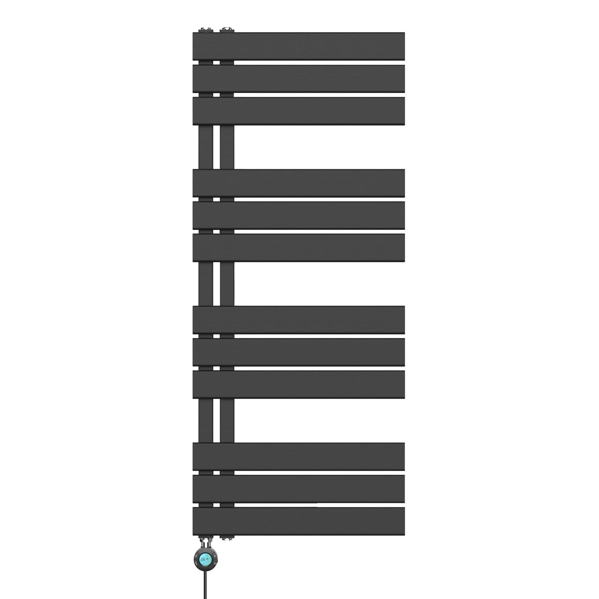 H120 x B50 cm - elektrische handdoekradiator 593W Mat Zwart