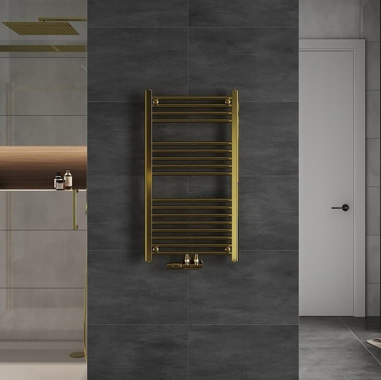 H120 x B60 cm - Handdoekradiator - Goud