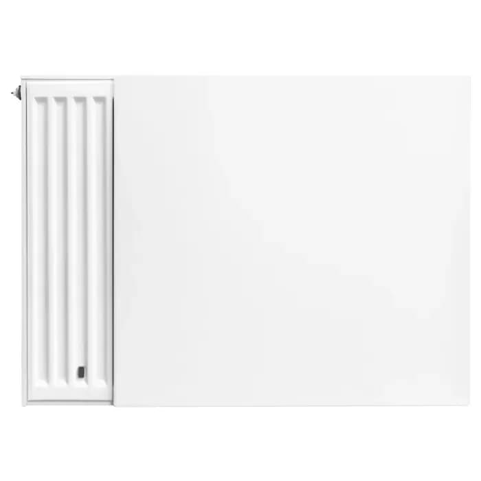 H40 x B300 cm vlakke voorzijde radiator ombouw voorplaat - Wit (Ral 9016)