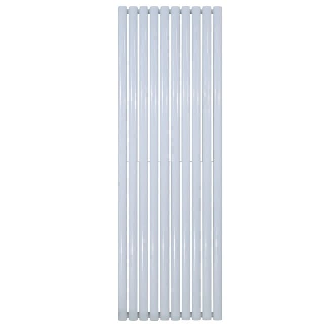 OVAL Verticale designradiator - H180 x B59 cm - midden-aansluiting wit - 2050 Watt