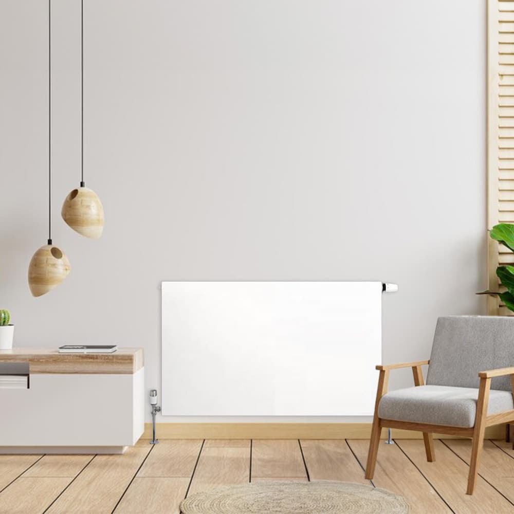 H30 x B260 T22 - Paneelradiator C4 vlakke voorzijde Wit