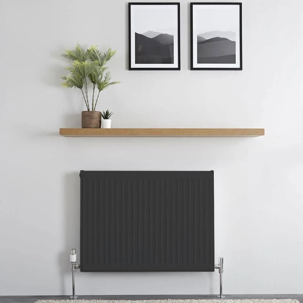 Paneelradiator zwart