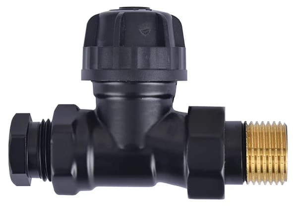 thermostatisch ventiel zonder knop 1/2 recht+adaptor