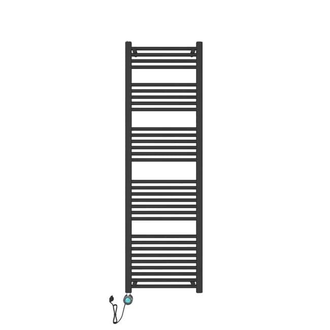 H180 x B55 cm - elektrische handdoekradiator 900 Watt - Mat Zwart