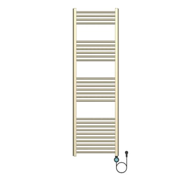 H120 x B50 - elektrische Handdoekradiator 700W geborsteld goud