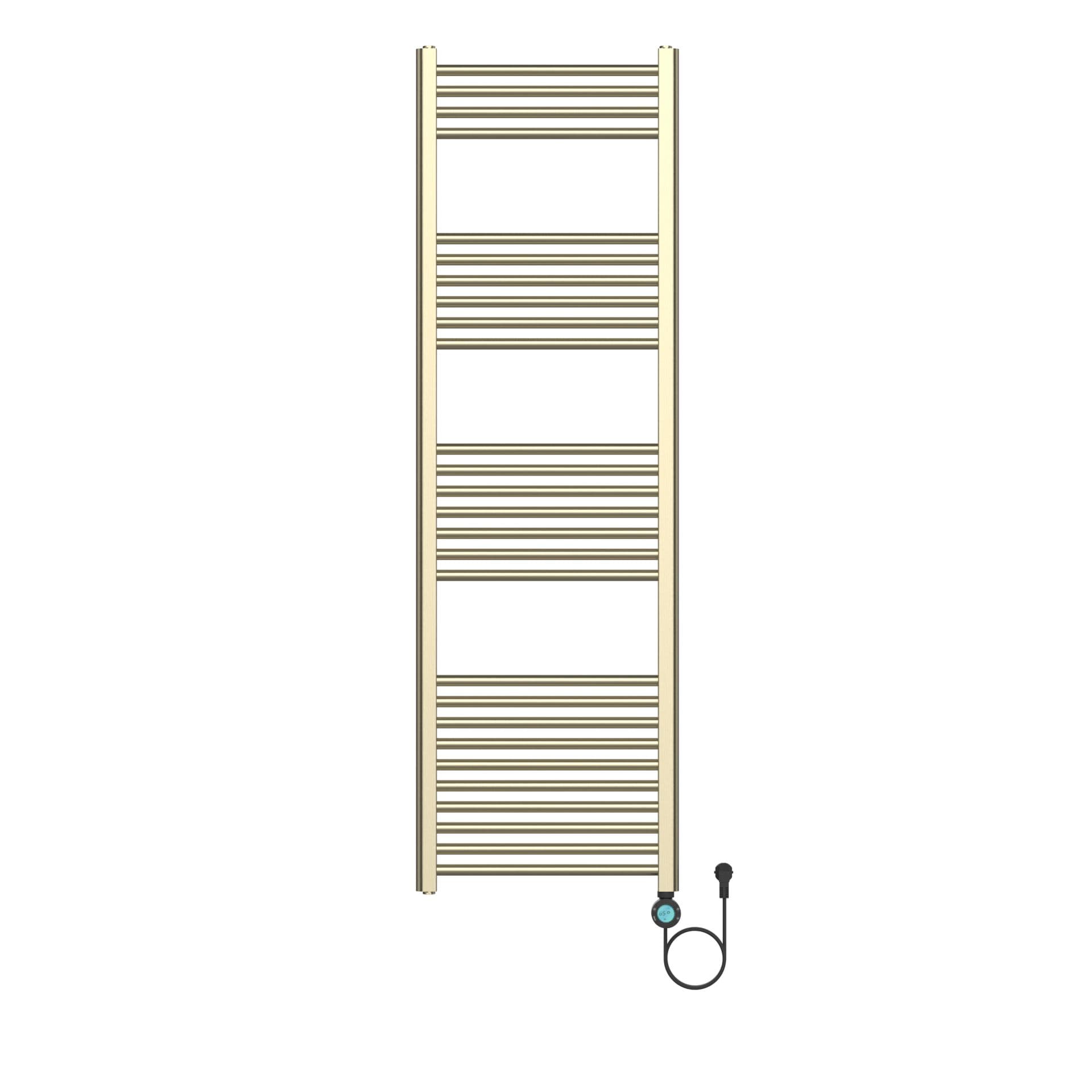 H120 x B50 - elektrische Handdoekradiator 700W geborsteld goud