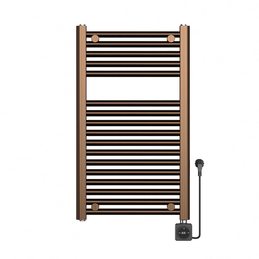 Elara elektrische radiator Smart WiFi 76,6 x 45 cm geborsteld brons koper PVD