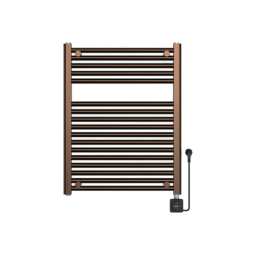 Elara elektrische radiator Smart WiFi 76,6 x 60 cm geborsteld brons koper PVD